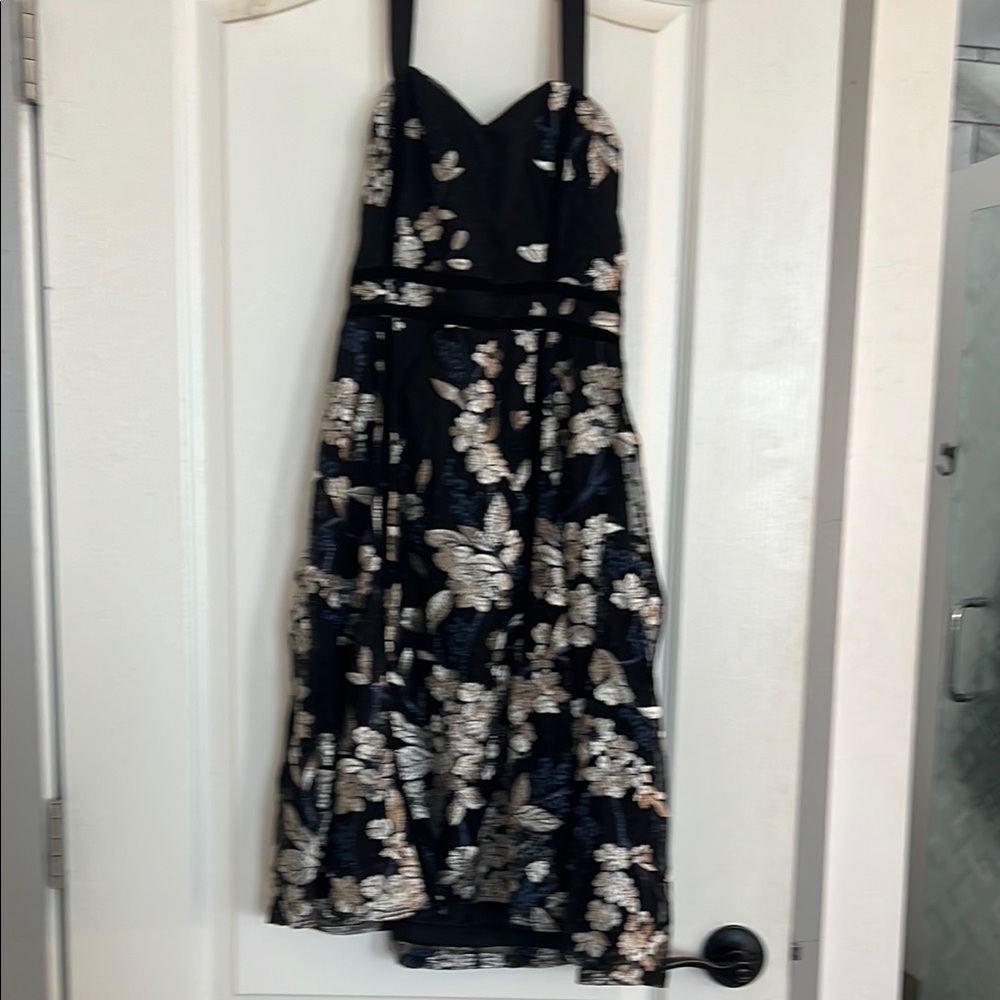 Black , Blue, Silver Cocktail Dress